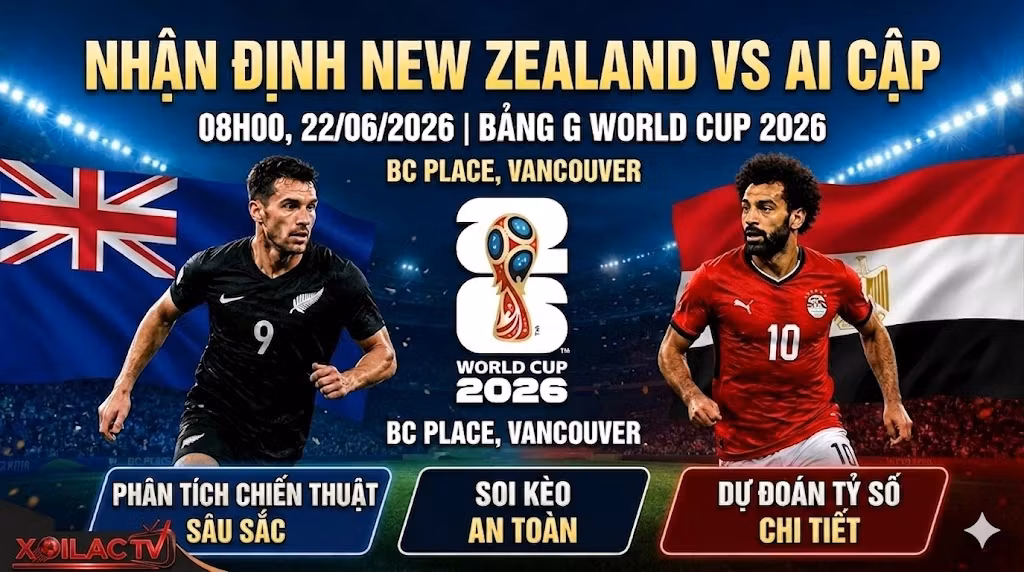 Nhận định New Zealand vs Ai Cập (08h00, 22/06/2026): Lão Tướng Salah Lên Tiếng